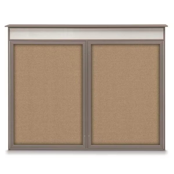 Single Door Enclosed Indoor Letterboard, United Visual Products, Mfr#: UV1125-BLACK-GREEN